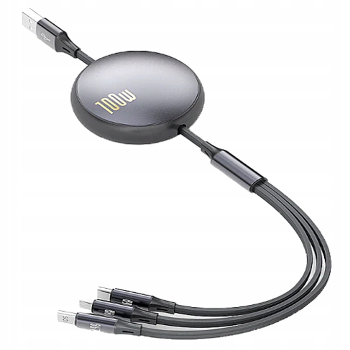 3 w 1 sprężynowy kabel danych, kabel zwijany