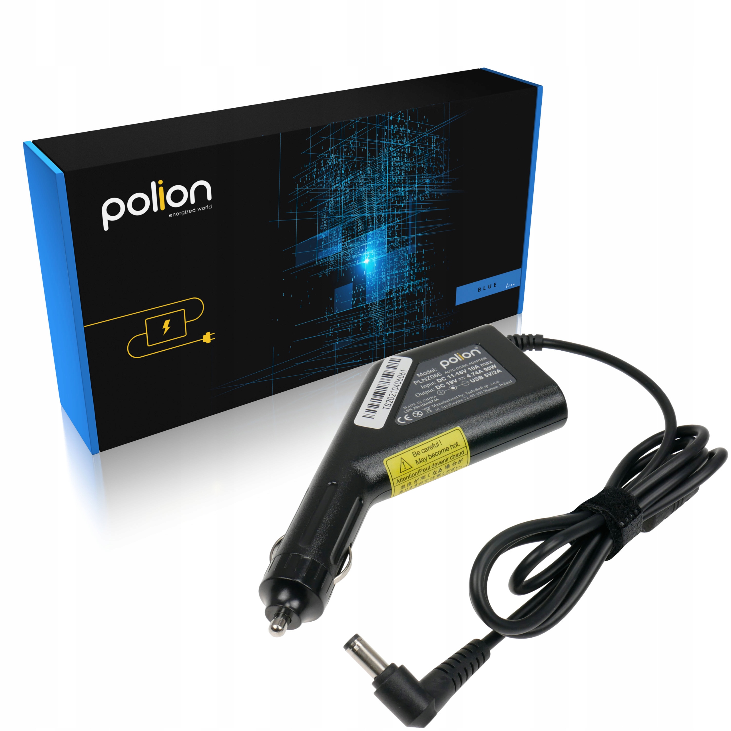 

Ładowarka samochodowa do Asus 90W 19V/4,74A +usb