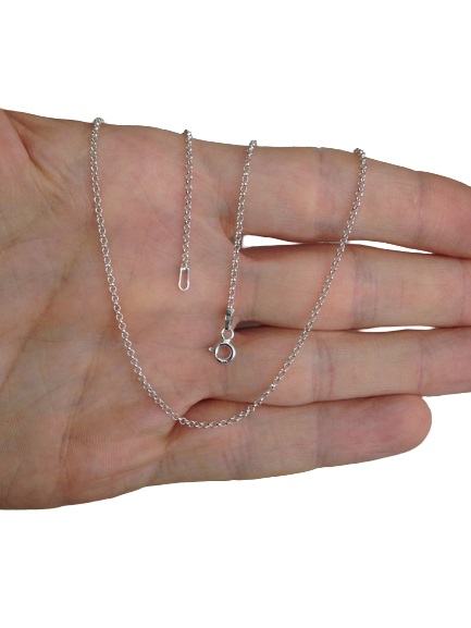 Łańcuszek srebrny naszyjnik + medalik Srebrny Jan Paweł II Okazja chrzest/komunia