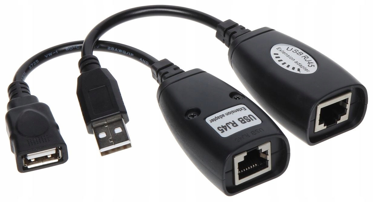 

Przedłużacz Usb myszki po skrętce Extender Usb