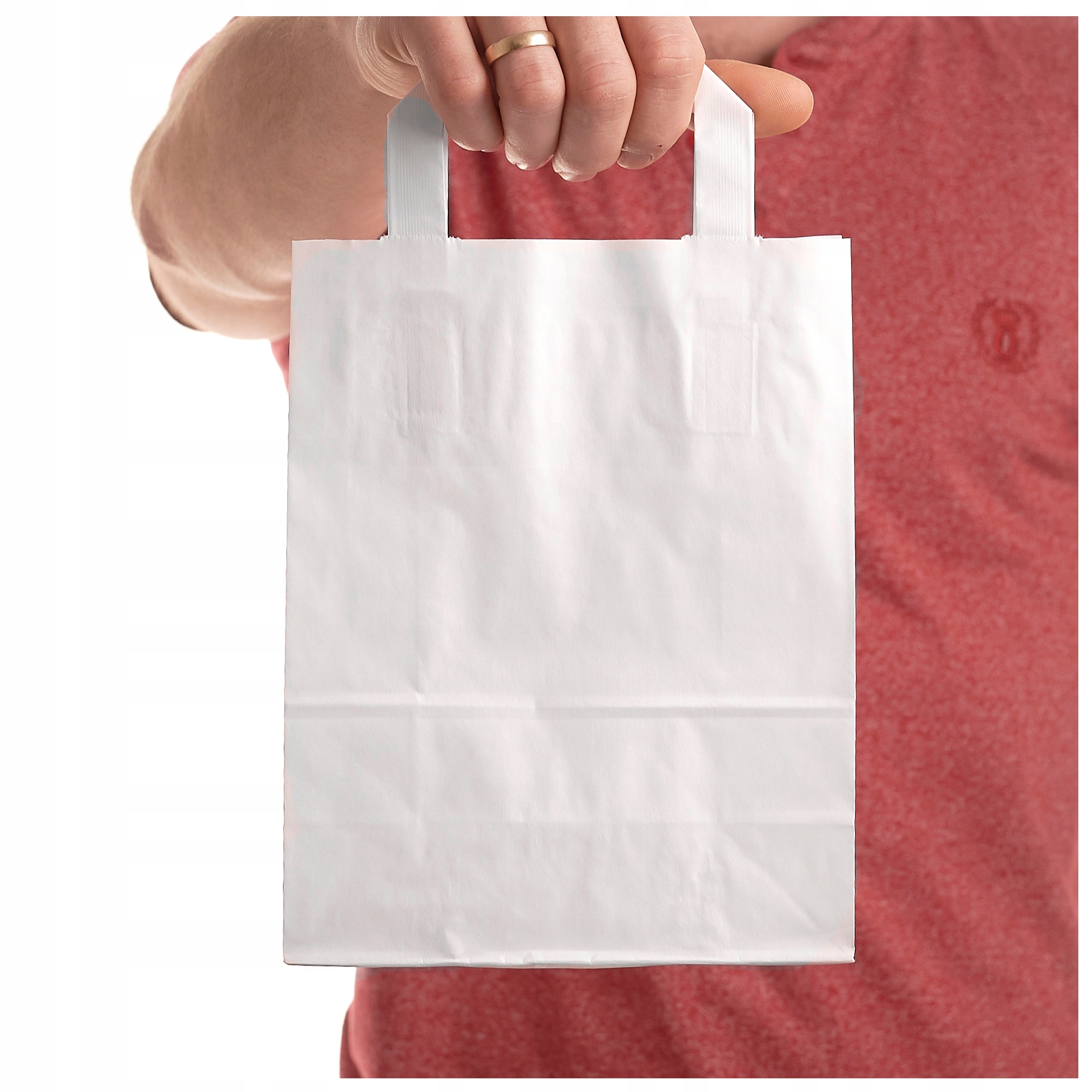 

Torba Na Zakupy Torebki Papierowe Białe A5 100 szt