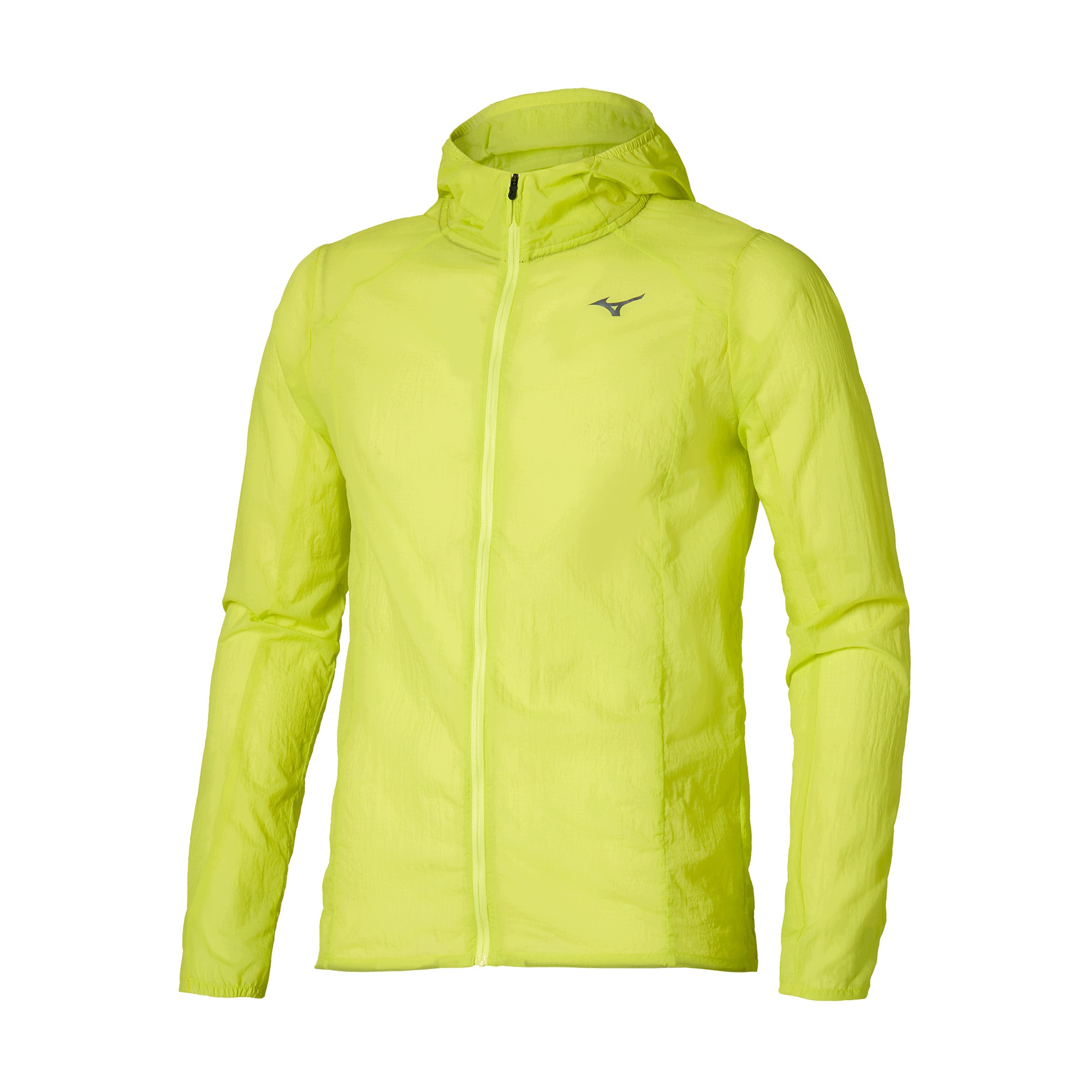 Kurtka do biegania męska Mizuno Tech Light Hooded lightning yellow