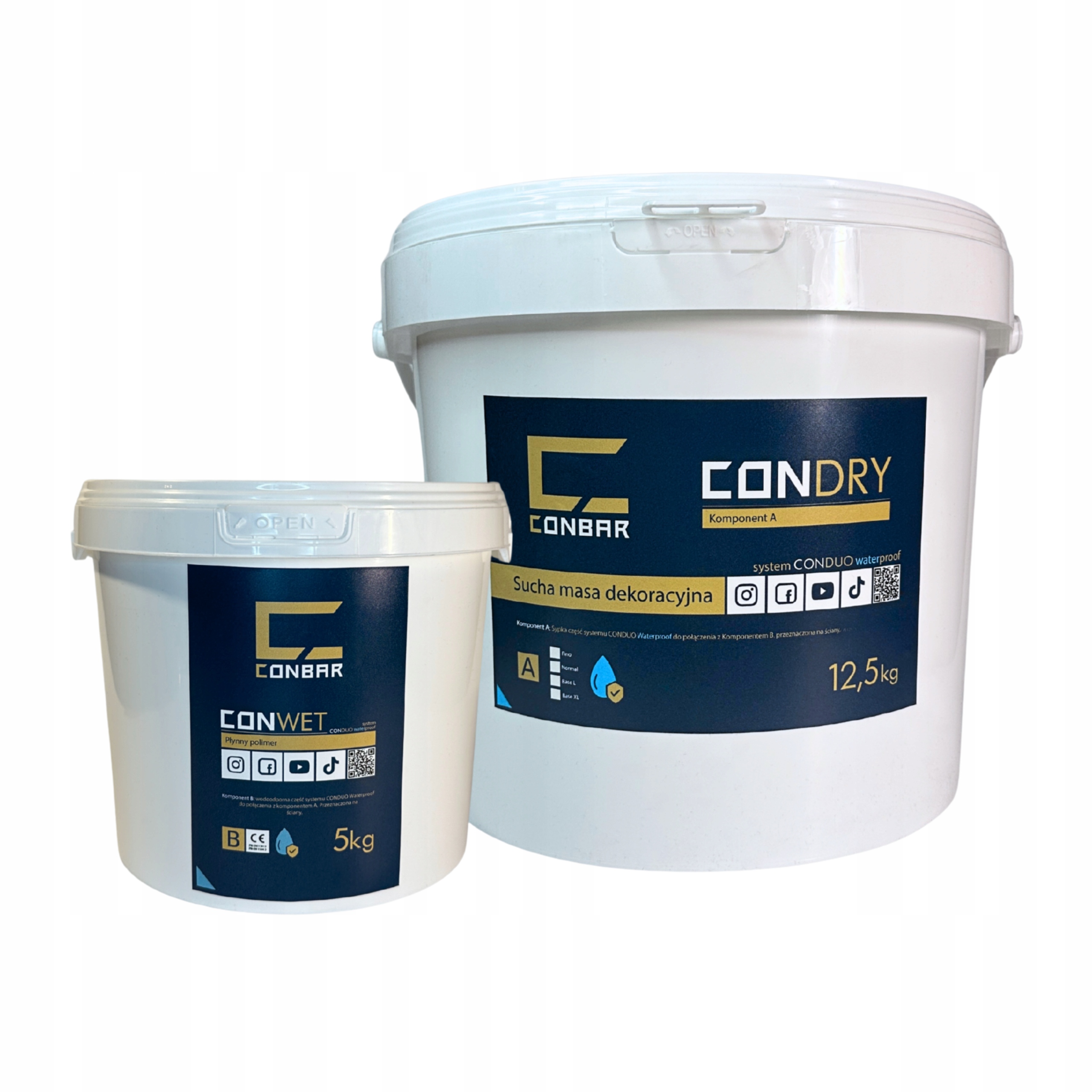 Vodotesný dvojzložkový dekoratívny mikrocement na steny 17,5 kg Conbar