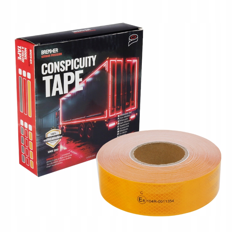Reflexní páska v roli 50 m Žlutá Iii Kontinuální konturovací generace TOC3GZ