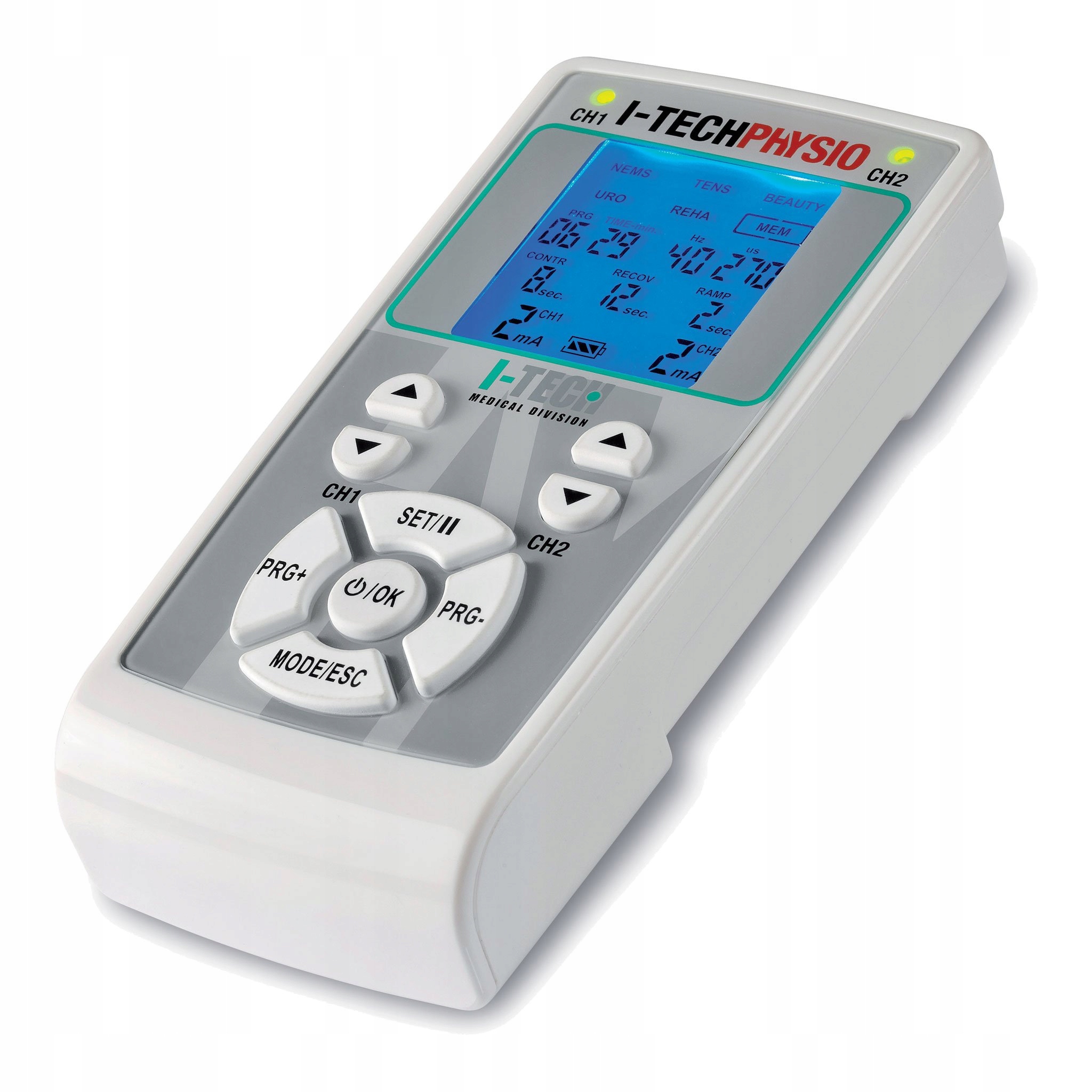 Elektrostimulátor svalů I-tech Physio šedý AH9321