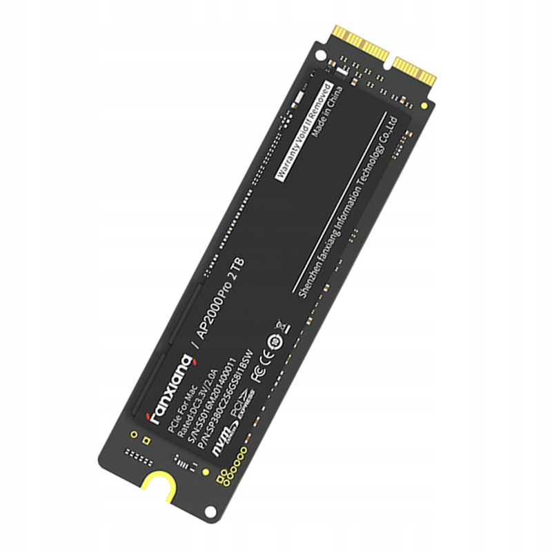 Dysk SSD Macbook Pro Air Fanxiang AP2000PRO 2TB M.2 PCIe 2012-2018 Apple Pojemność dysku 2TB