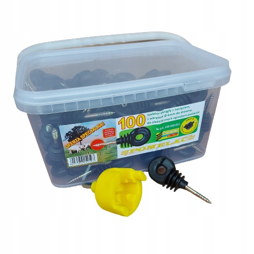 Izolátor kulatý s drážkou a šroubem fi6 bonus