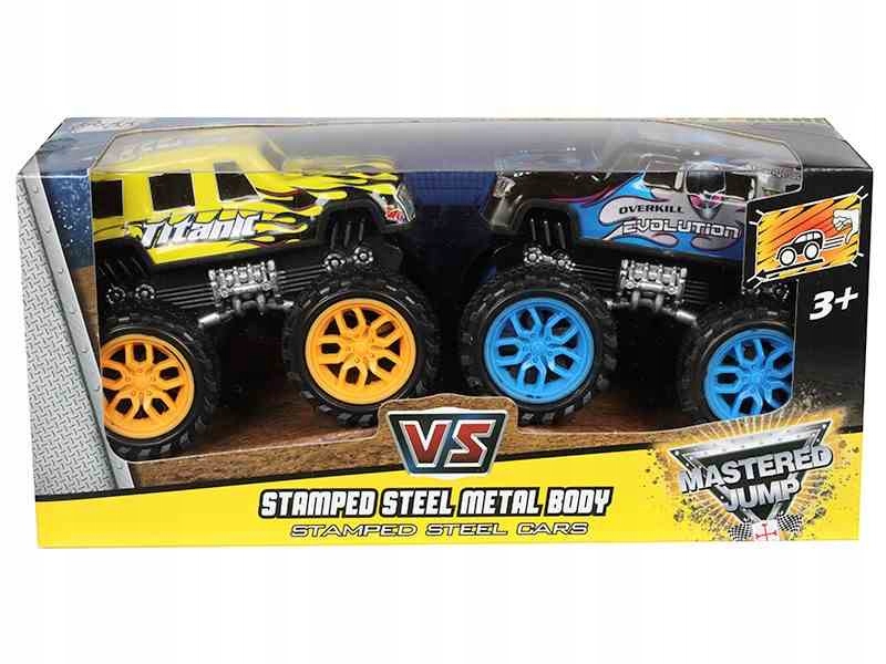 Monster Wheel, zestaw 2 pojazdów, mix kolorów Język publikacji polski