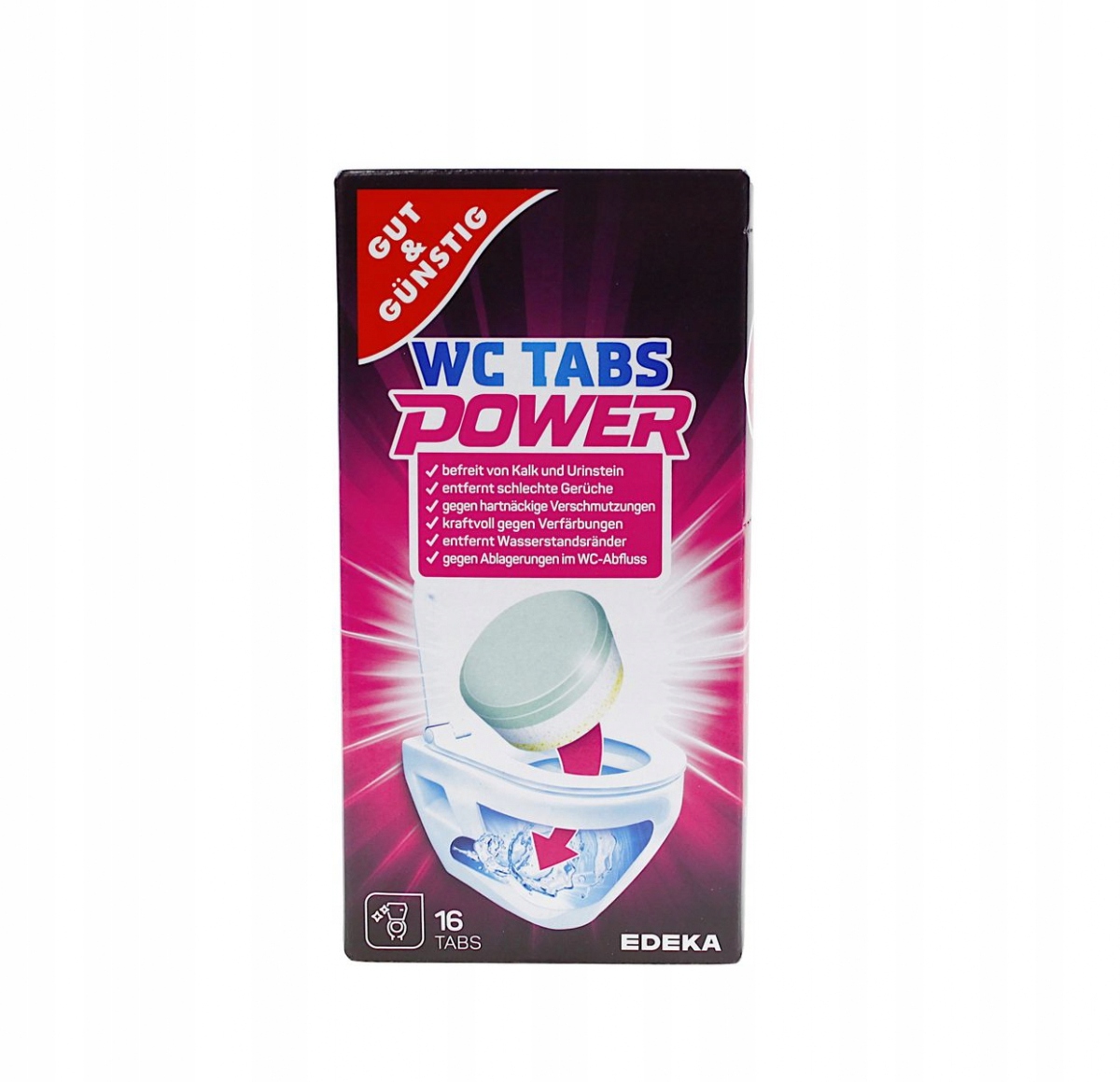 

Gg niemieckie tabletki do czyszczenia Wc 16 tabs