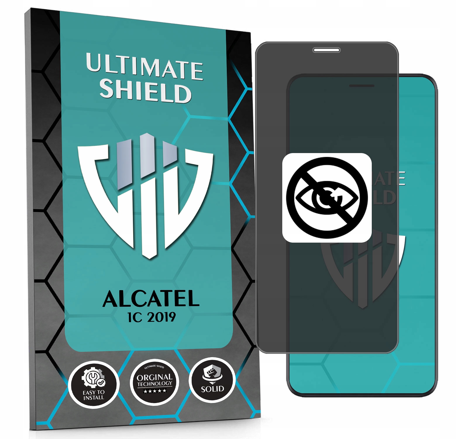 Sklo 5D Privacy Private Anti-spy Pro Alcatel 1C 2019 Hydrogelové Matné