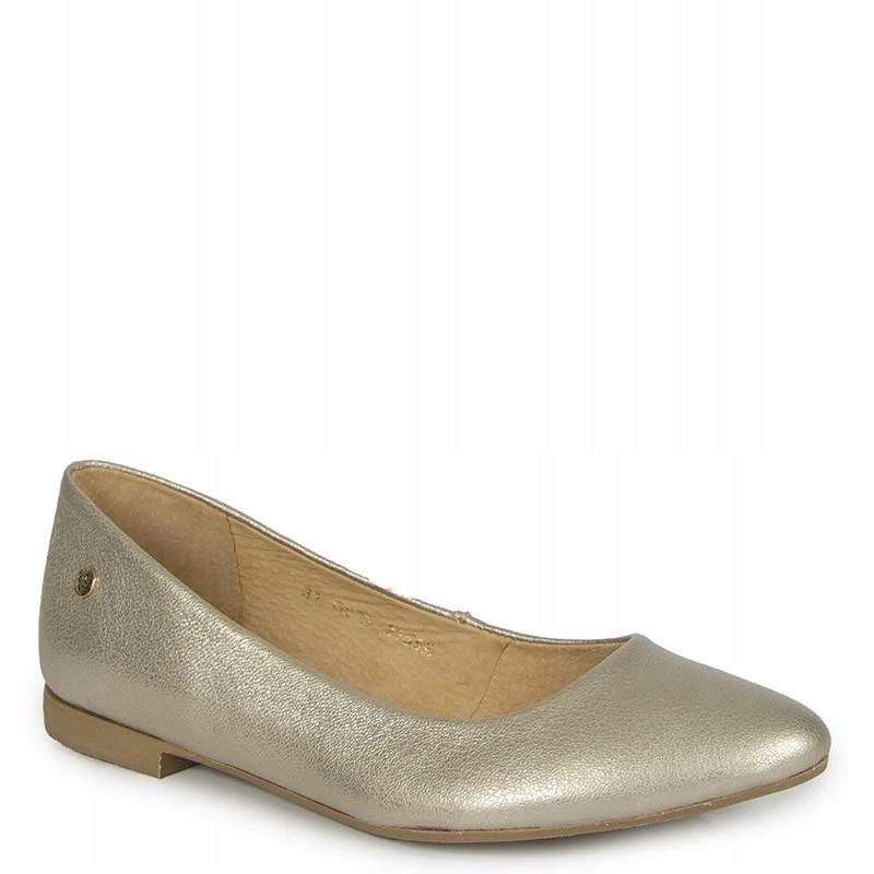 Maciejka 00873-41/00-5 Zlaté Kožené Baleríny 38