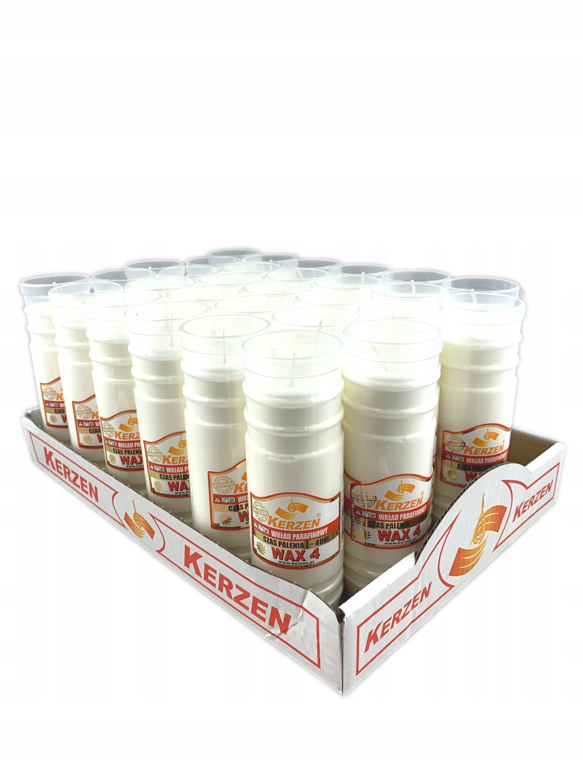 

Wkład do zniczy Kerzen Wax 4 (30 sztuk) czas 96h