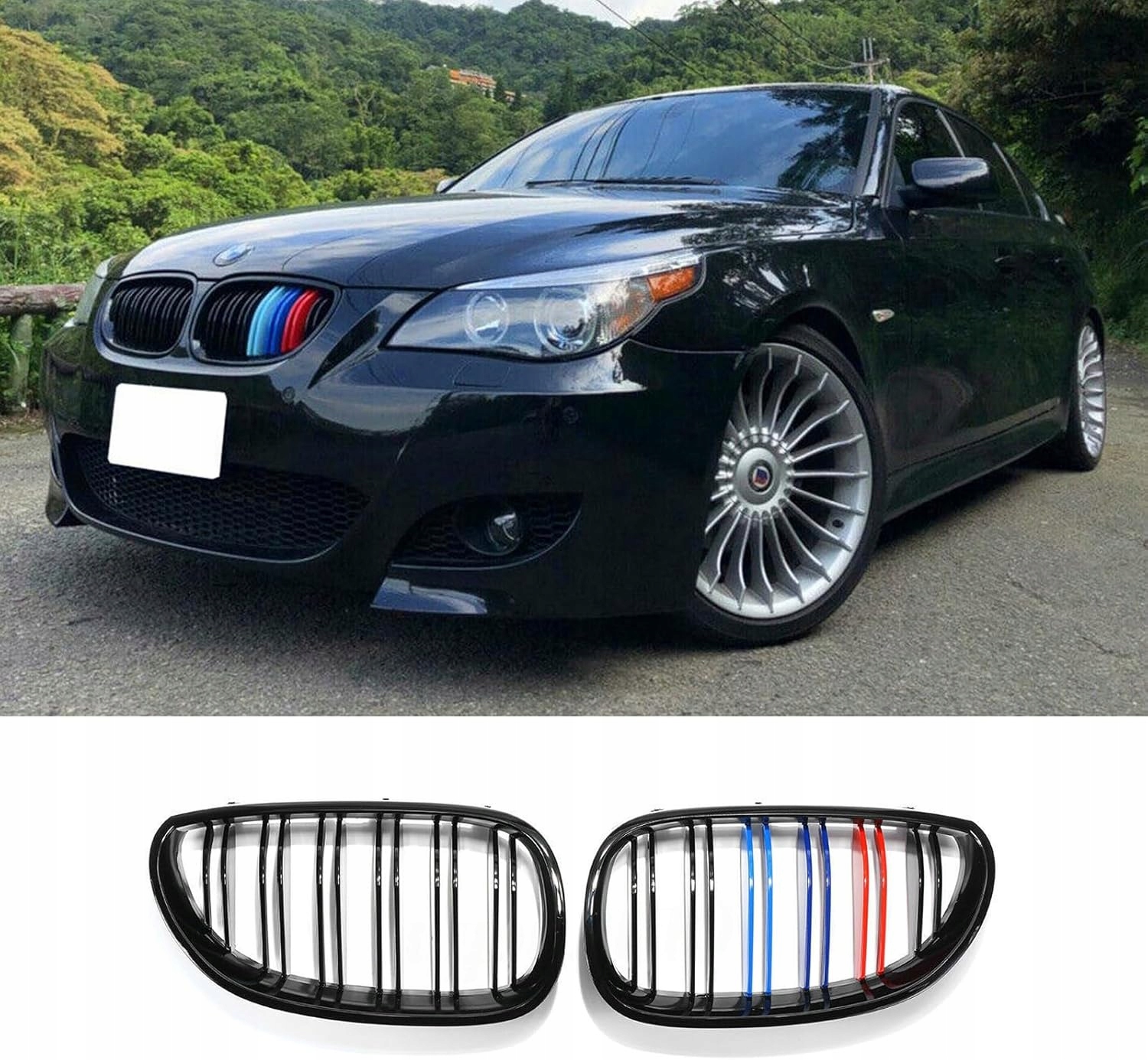 Gril Ledvinový Atrapa Bmw E60 E61 M5 2003-2011 Lesk M-color M-performance