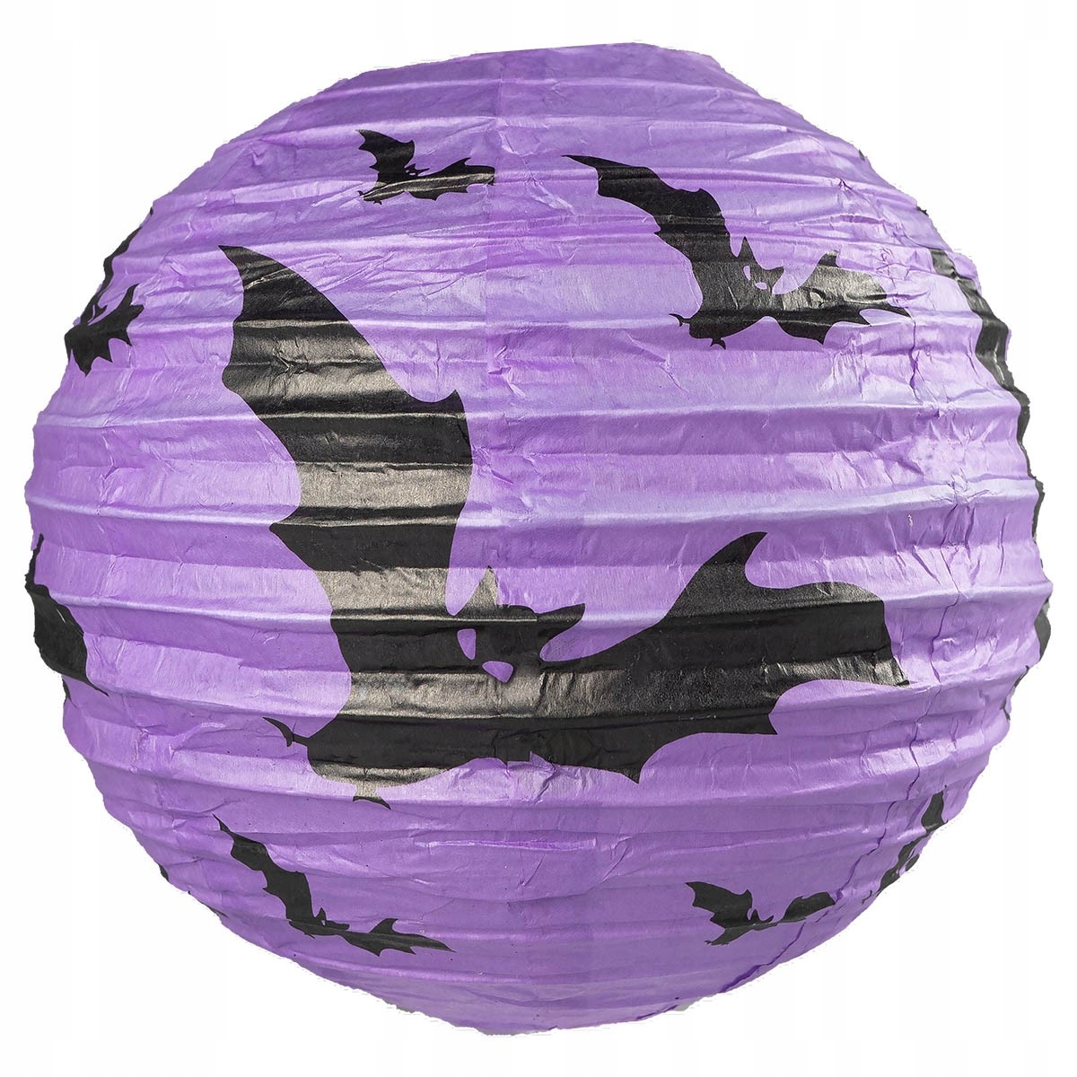LAMPION PAPIEROWY NIETOPERZ 20CM FIOLETOWY HALLOWEEN DEKORACJA OZDOBA