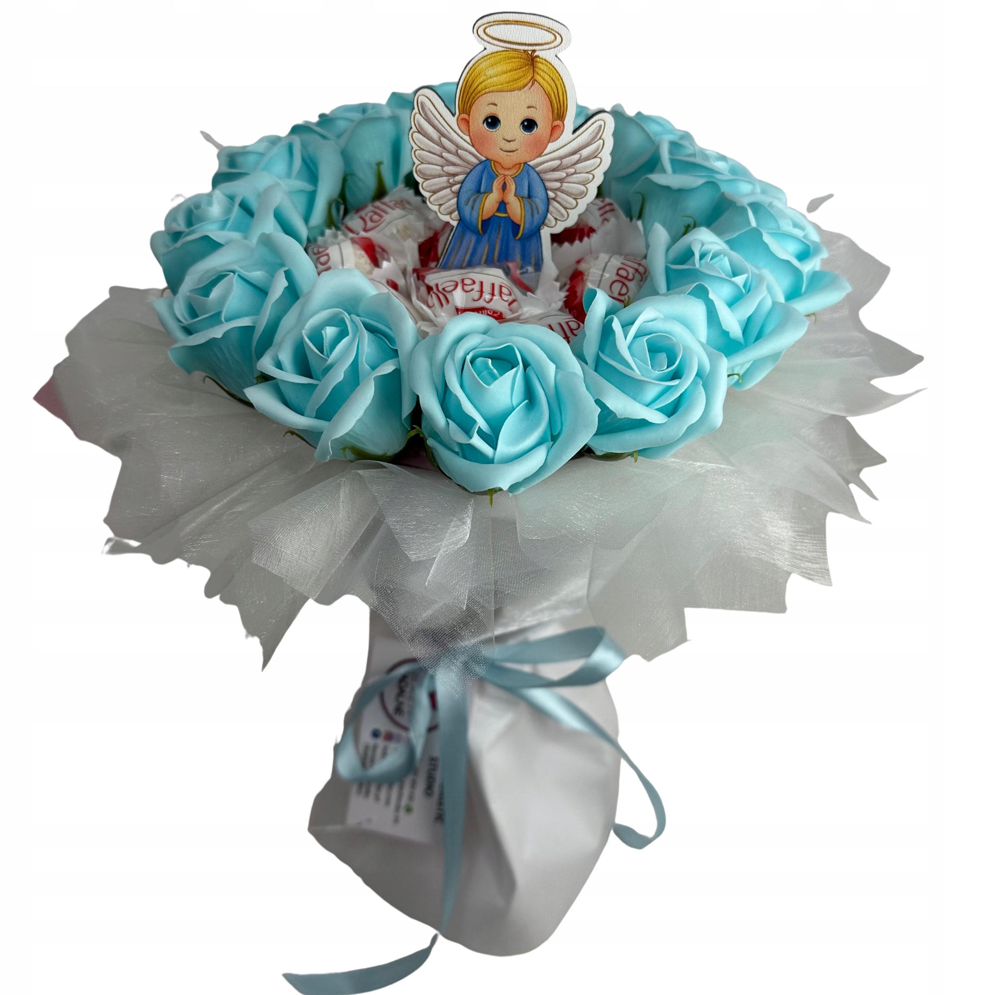 Dárková Sada Suvenýr Kytice Raffaello A Svaté Přijímání Chlapec