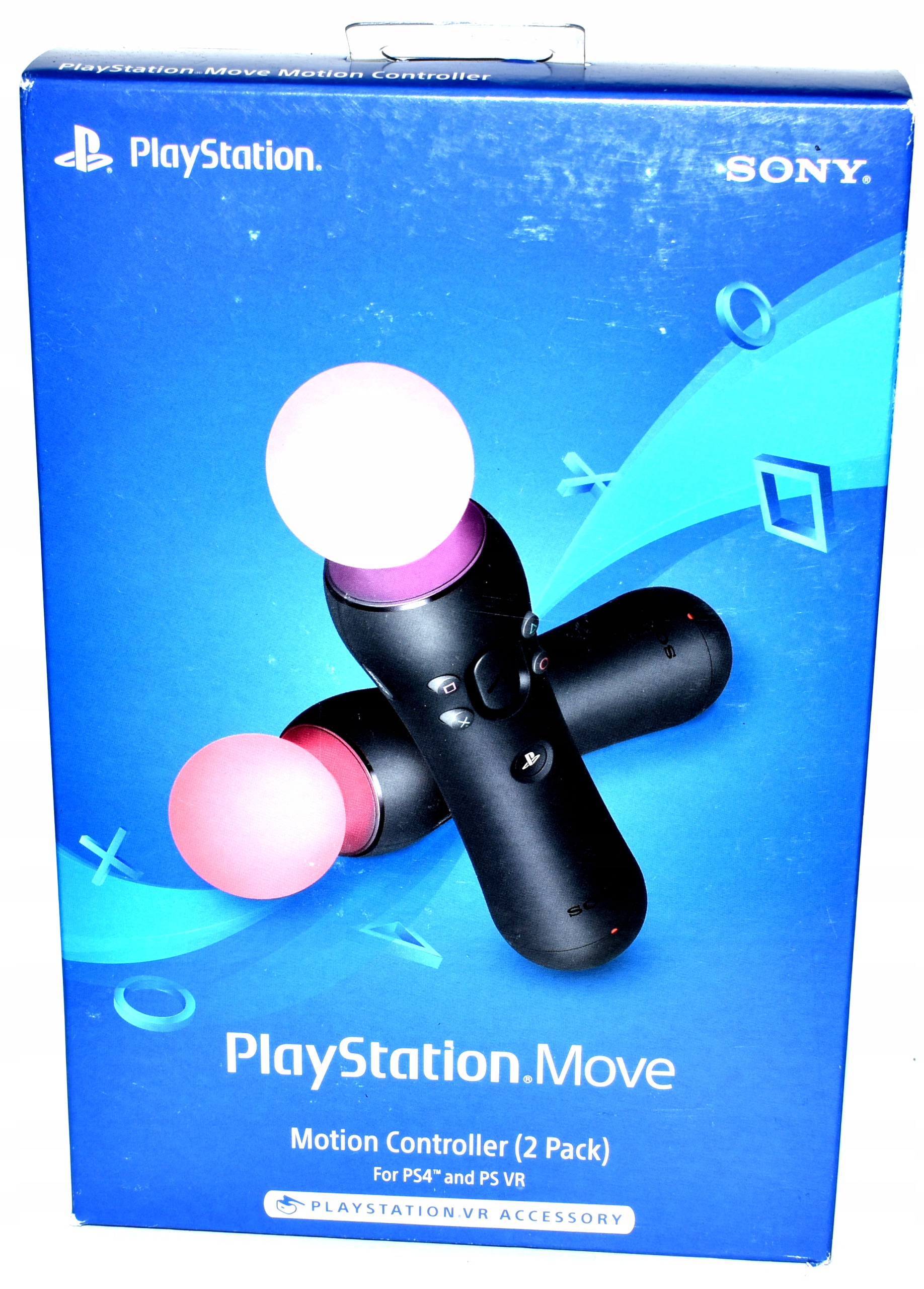 2 Ovladače Pohybu Move Sony Vr PS4 CECH-ZCM2U Nový Komplet