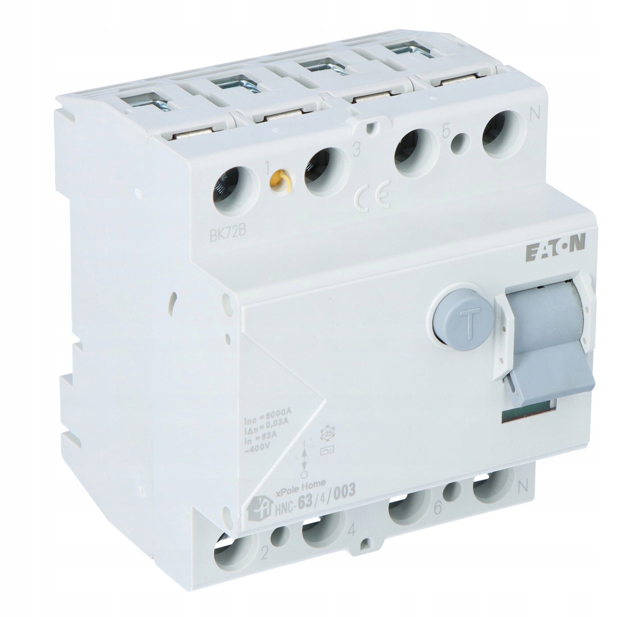 Proudový chránič 6kA typ Ac HNC-63/4/003