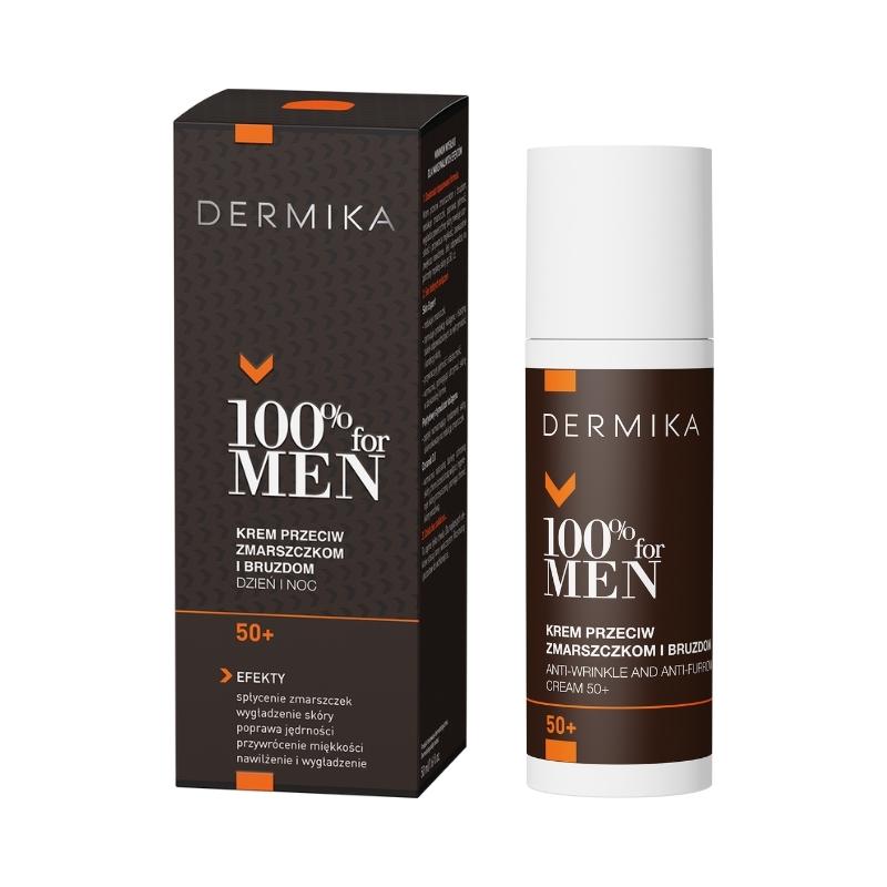 Dermika 100% For Men Krém proti rýhám 50+ 50 ml