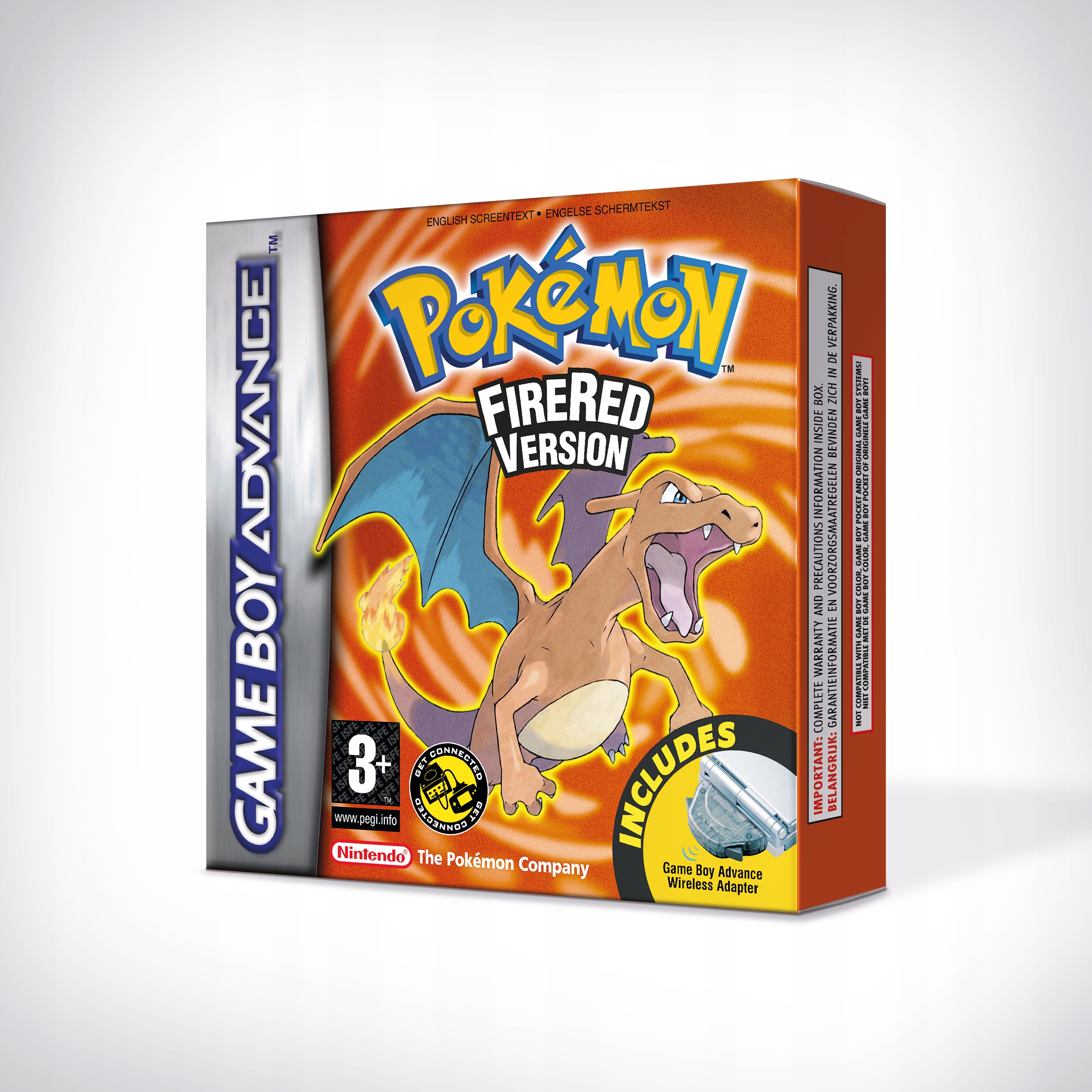 Cover 1636 Pokemon Fire Red Gameboy Replacement Label For Pokemon