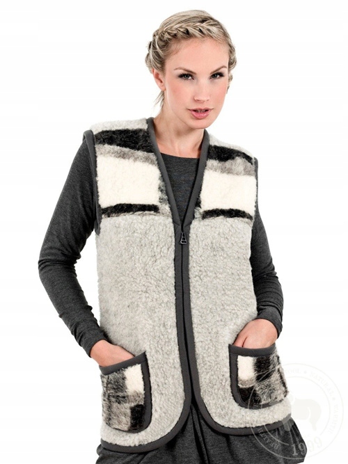 

Kamizelka Wełniana Na Zamek 100% Wełny Rozmiar 4XL