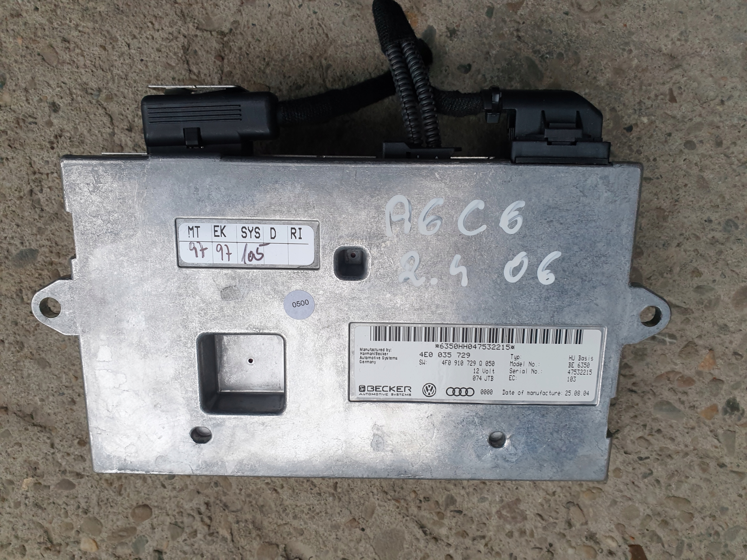 Bedienteil modul AUDI A6 C6 A8 4e0035729