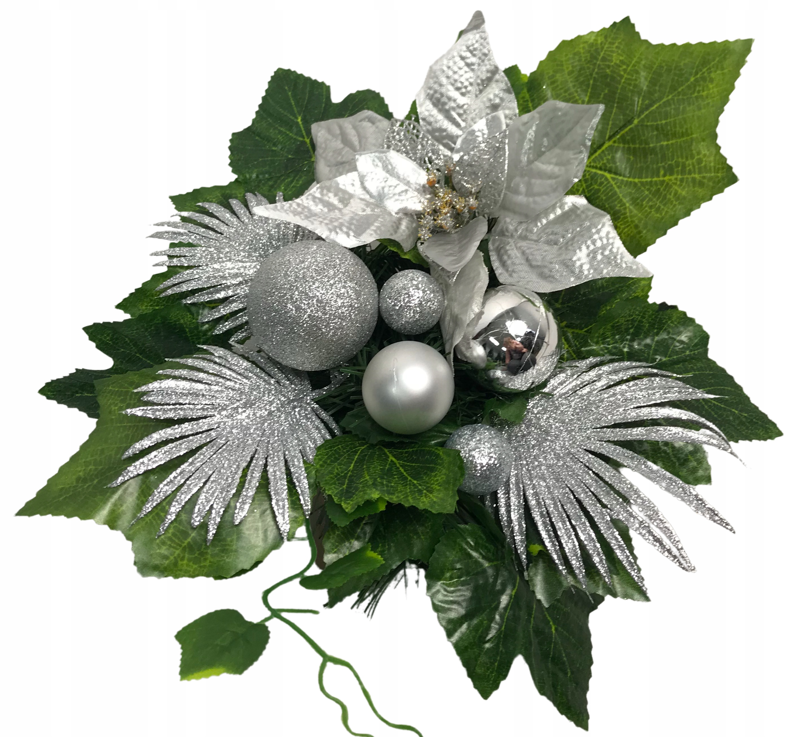 WIĄZANKA STROIK ŚWIĄTECZNY NA GRÓB KOMPOZYCJA NA CMENTARZ ŚWIĘTA GWIAZDA Marka inna