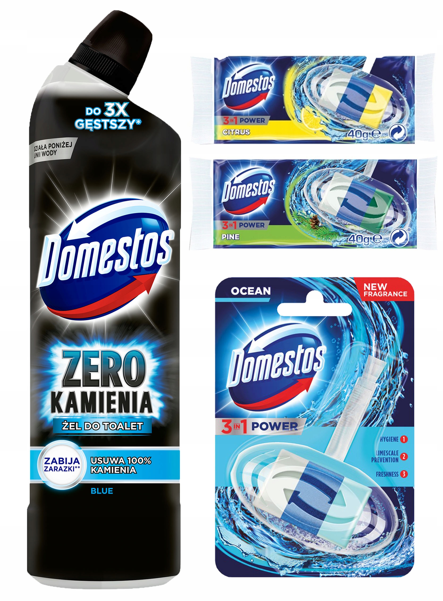 

Żel do Wc kostka czyszcząca wkłady Domestos