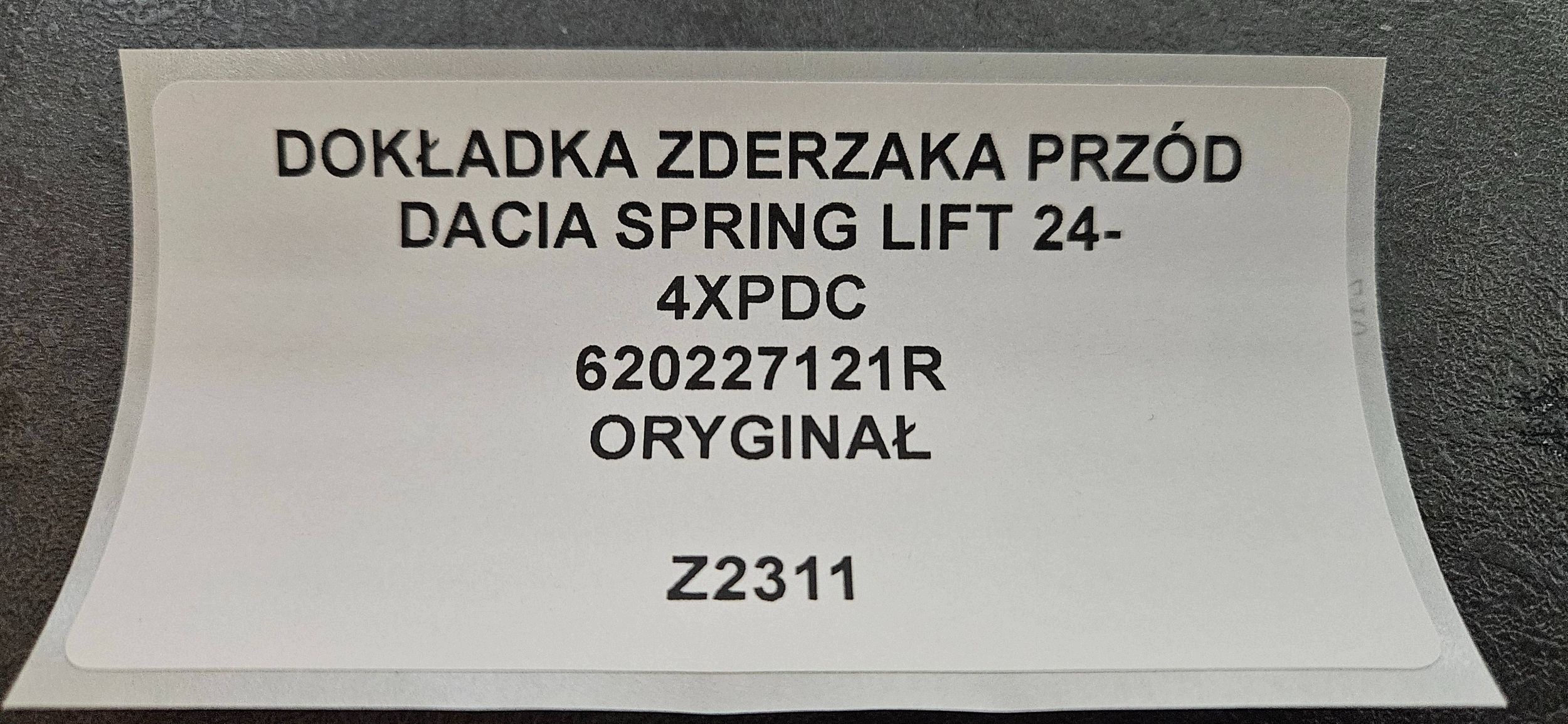 front bumper front Dacia Spring 620227121R