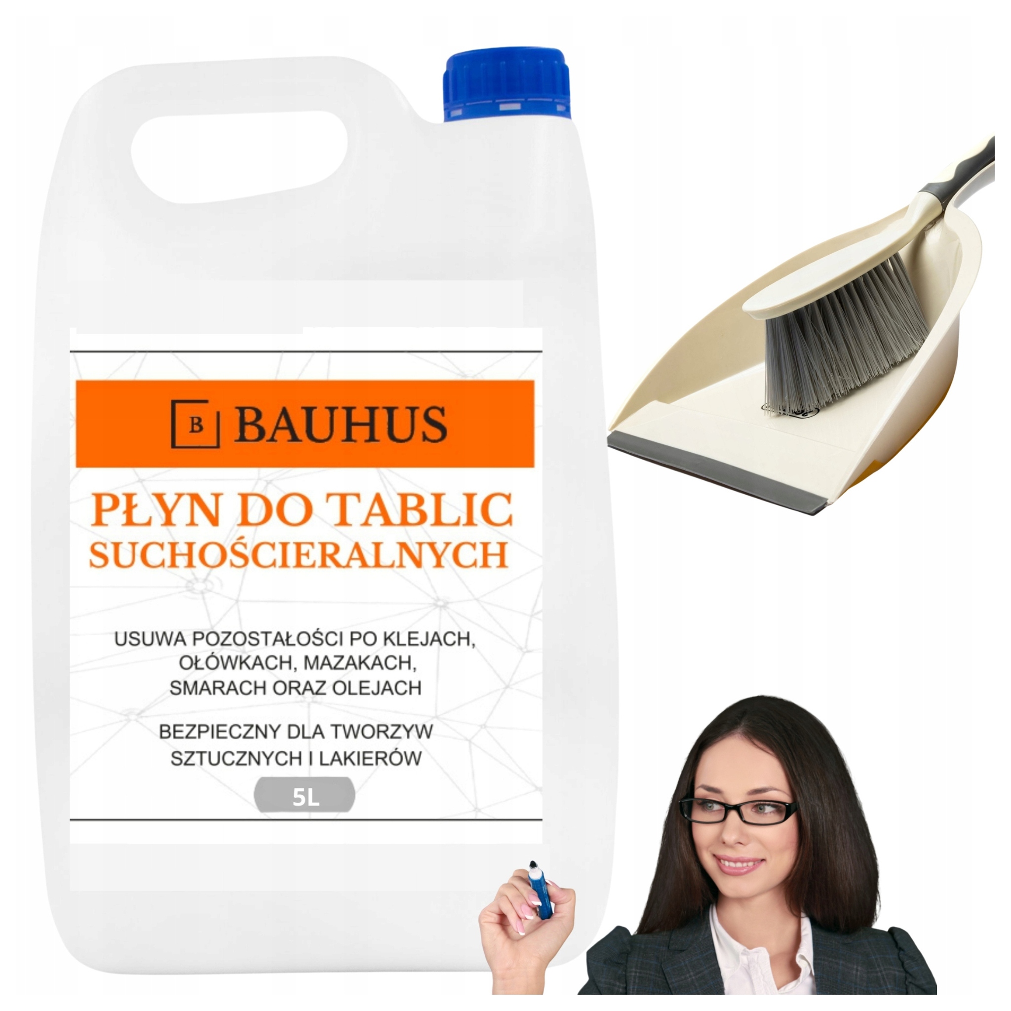 Płyn do Tablic suchościeralnych magnetycznych do czyszczenia 5L