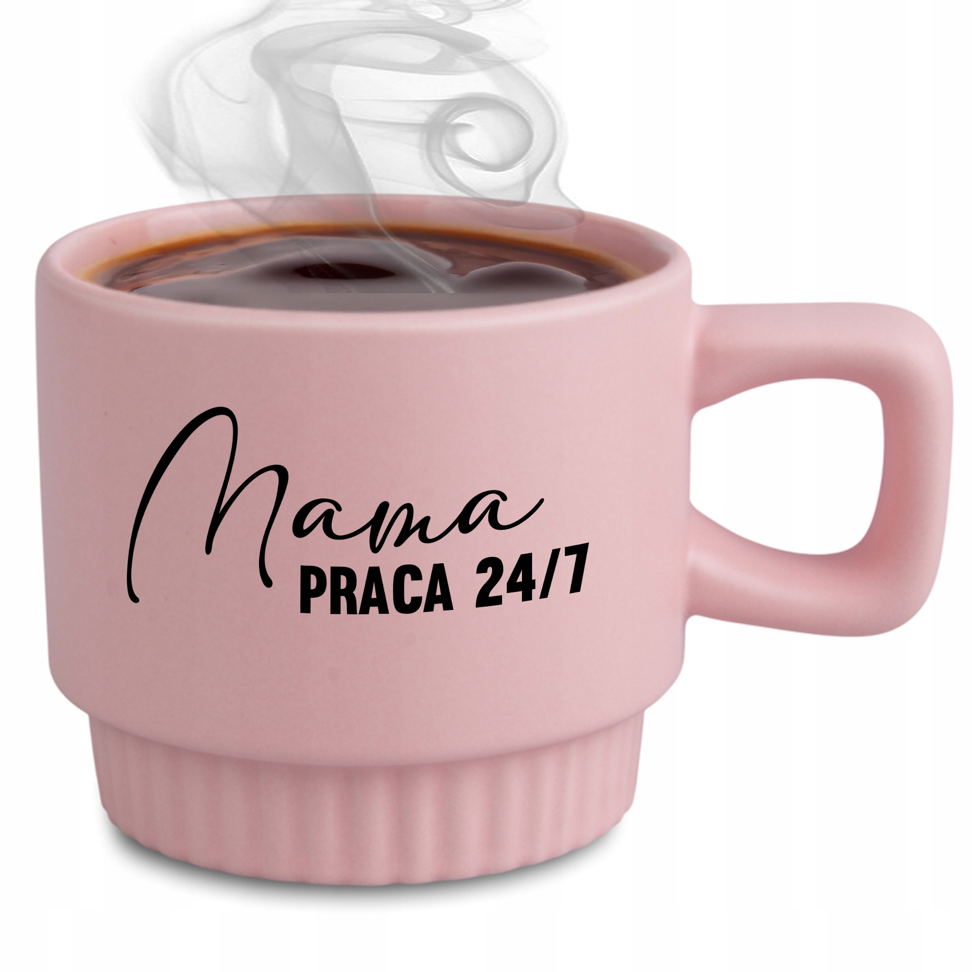 Riflovaný Hrnček Ružový Darček Pre Mamu Na Deň Matiek Práca 24/7