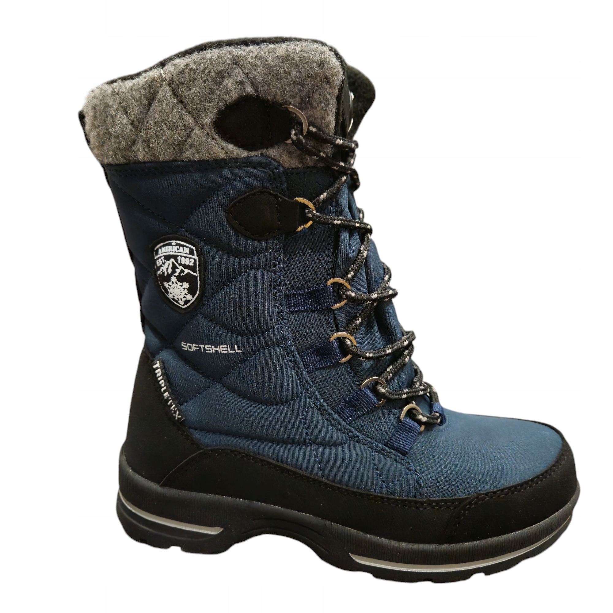 Śniegowce Wodoodporne Softshell Trapery Ocieplane Buty Zimowe Kozaki 33