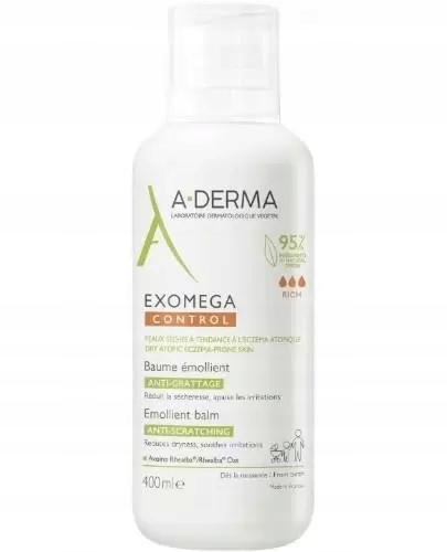 A-Derma Exomega Control balsam emolient przeciw drapaniu 400 ml