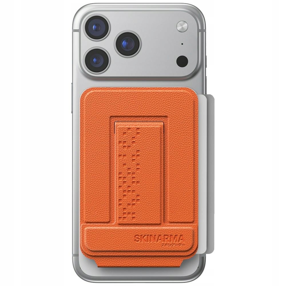 Magnetická Skládací Peněženka S Tripodem, Oranžová Barva