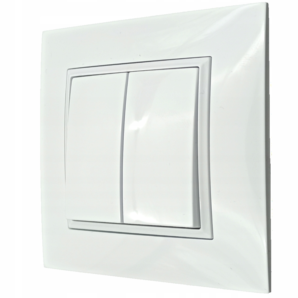 

Włącznik Światła Podwójny Biały Aria