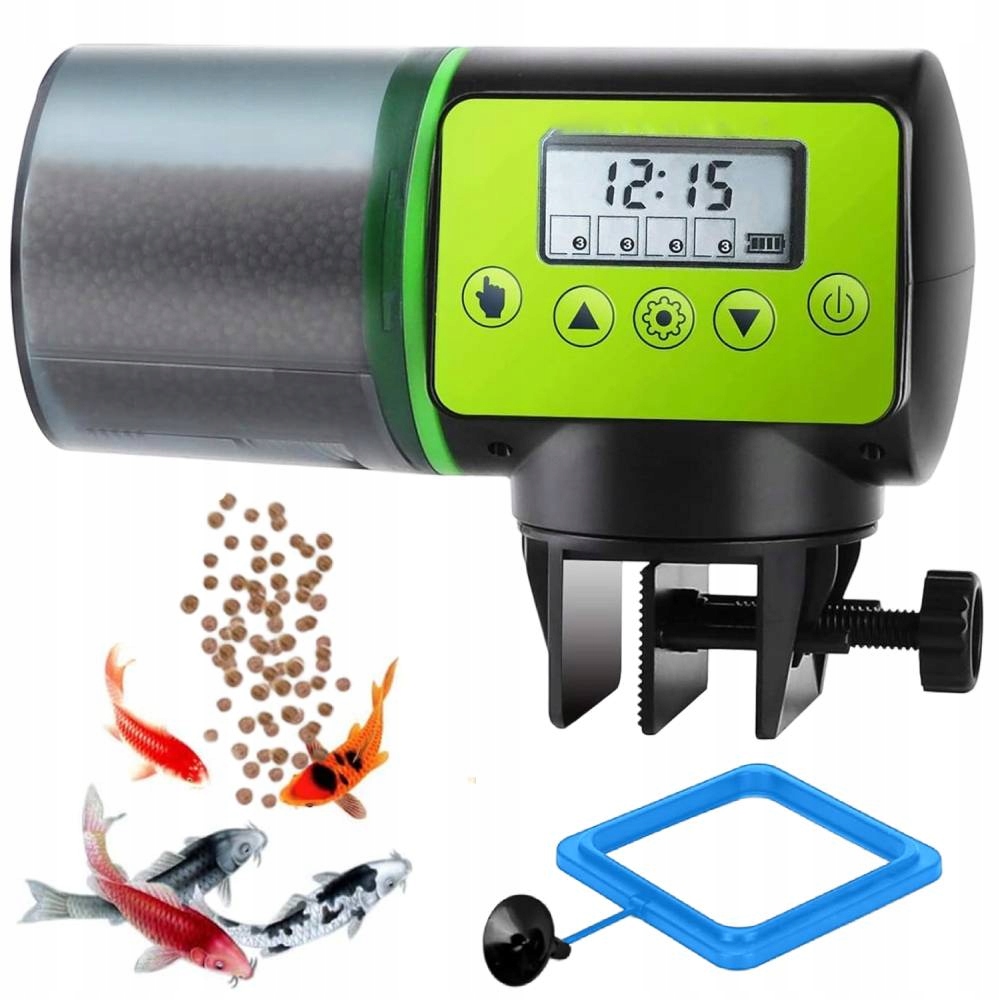 Levně Automatický Akvarijní Krmítko Dávkovač Pro Akvárium 200 ML LCD displej