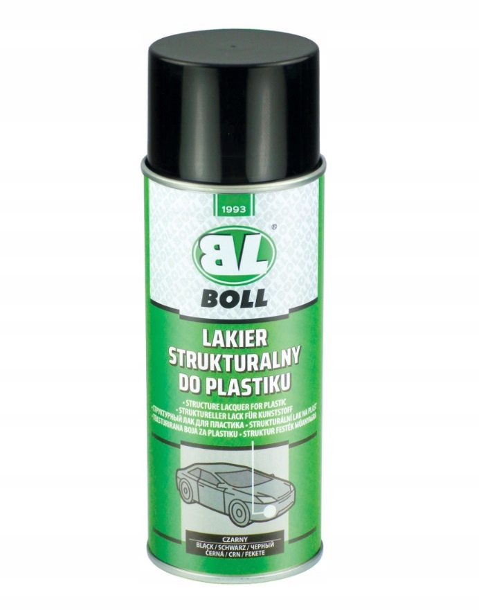 Lakier Strukturalny Do Plastiku Spray Czarny