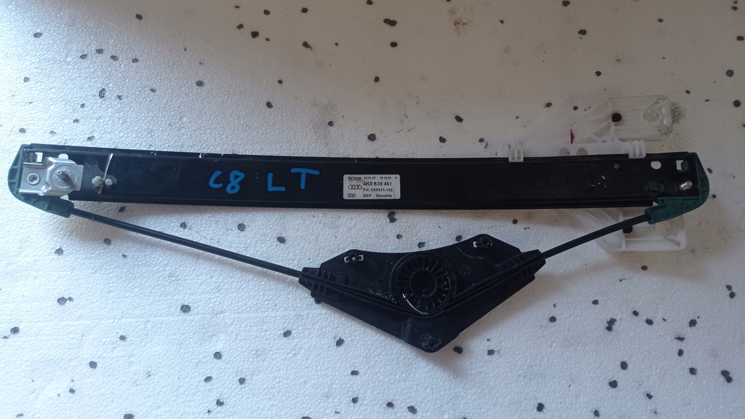 mechanism window regulator left rear part AUDI A6 C8