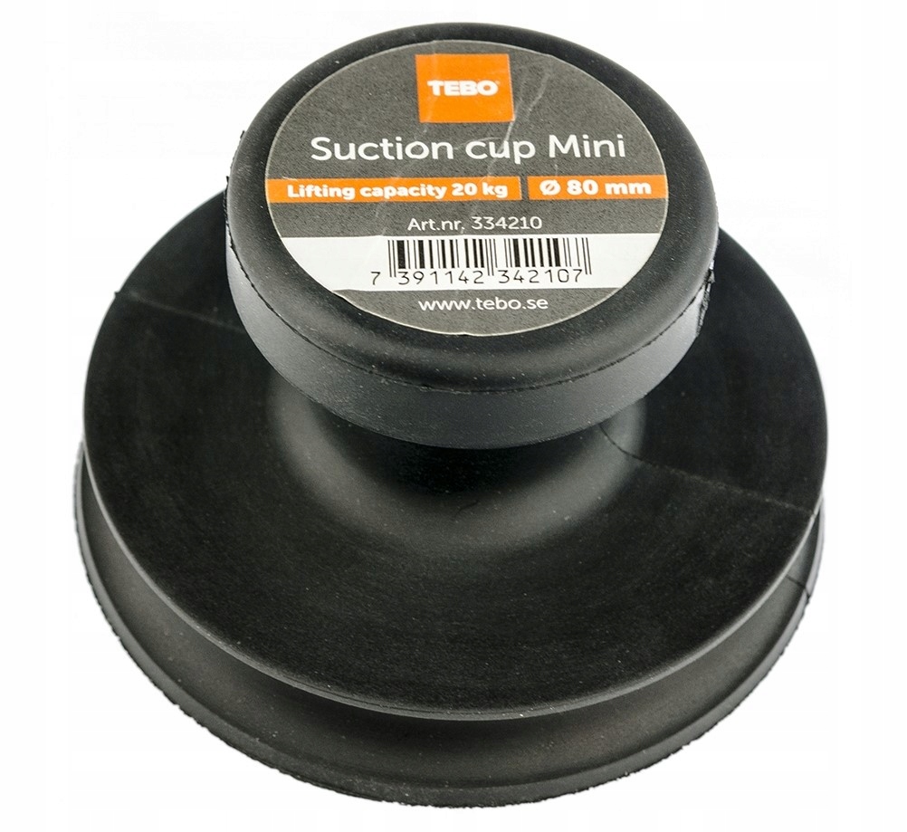 

Tebo Przyssawka Pojedyncza Gumowa Mini 80mm 20kg