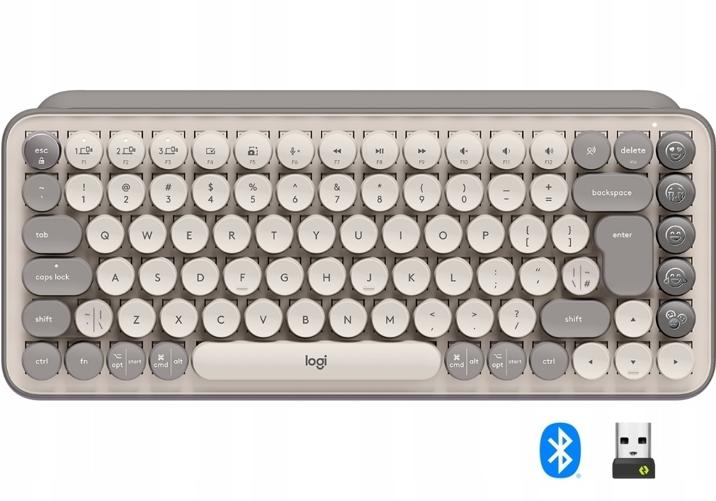 Bezprzewodowa Klawiatura mechaniczna Logitech Pop Keys Bluetooth Usb Bolt