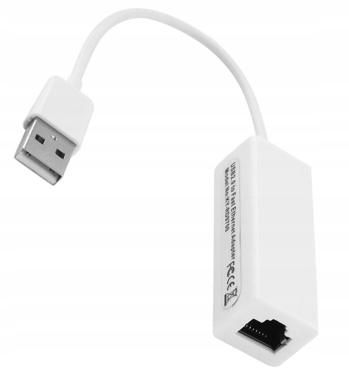 KARTA SIECIOWA ETHERNET MINI 1x PORT RJ45 LAN NA USB 100MBPS KABEL AK218