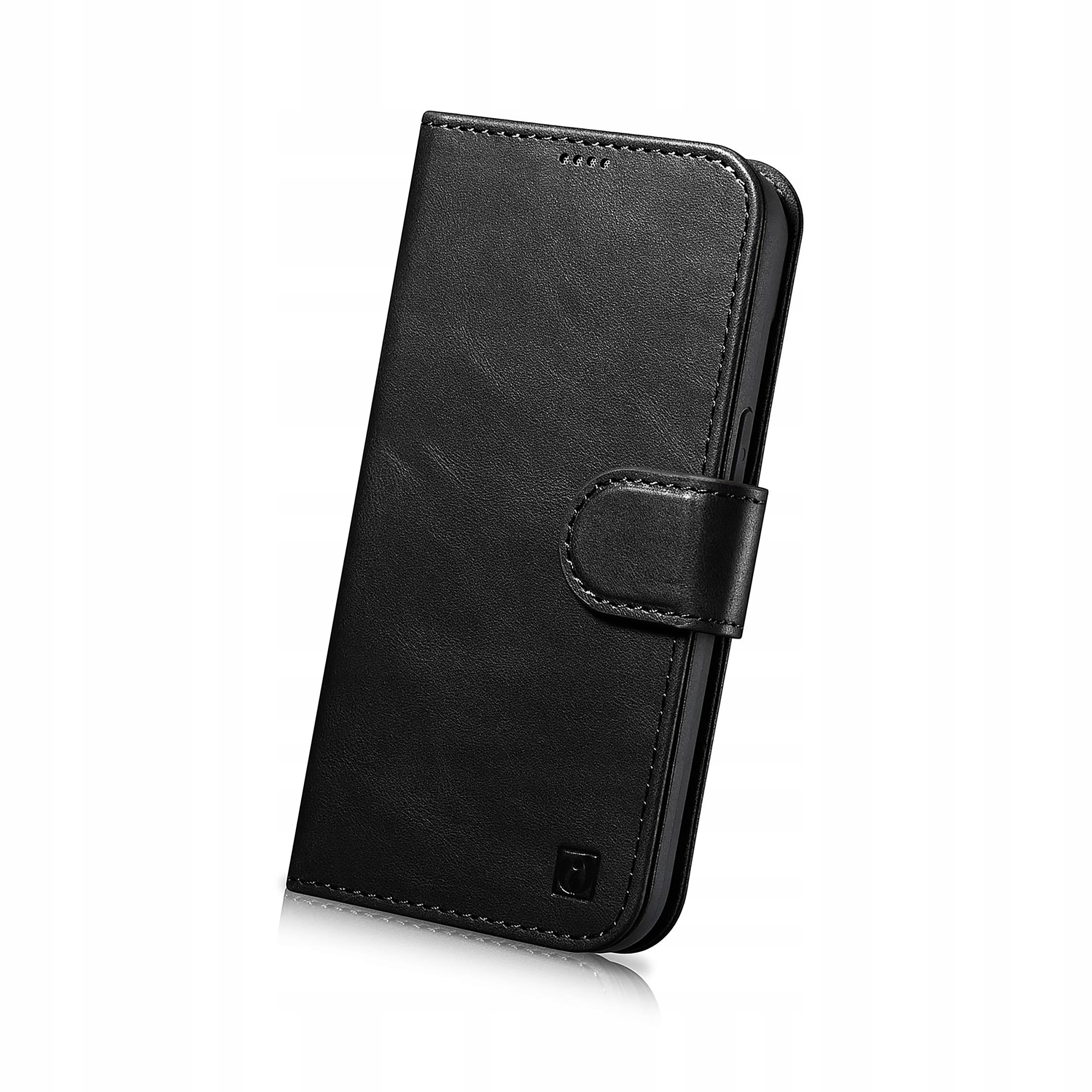 iCarer Oil Wax Wallet Case etui iPhone 14 Plus skórzany pokrowiec Anti-RFID