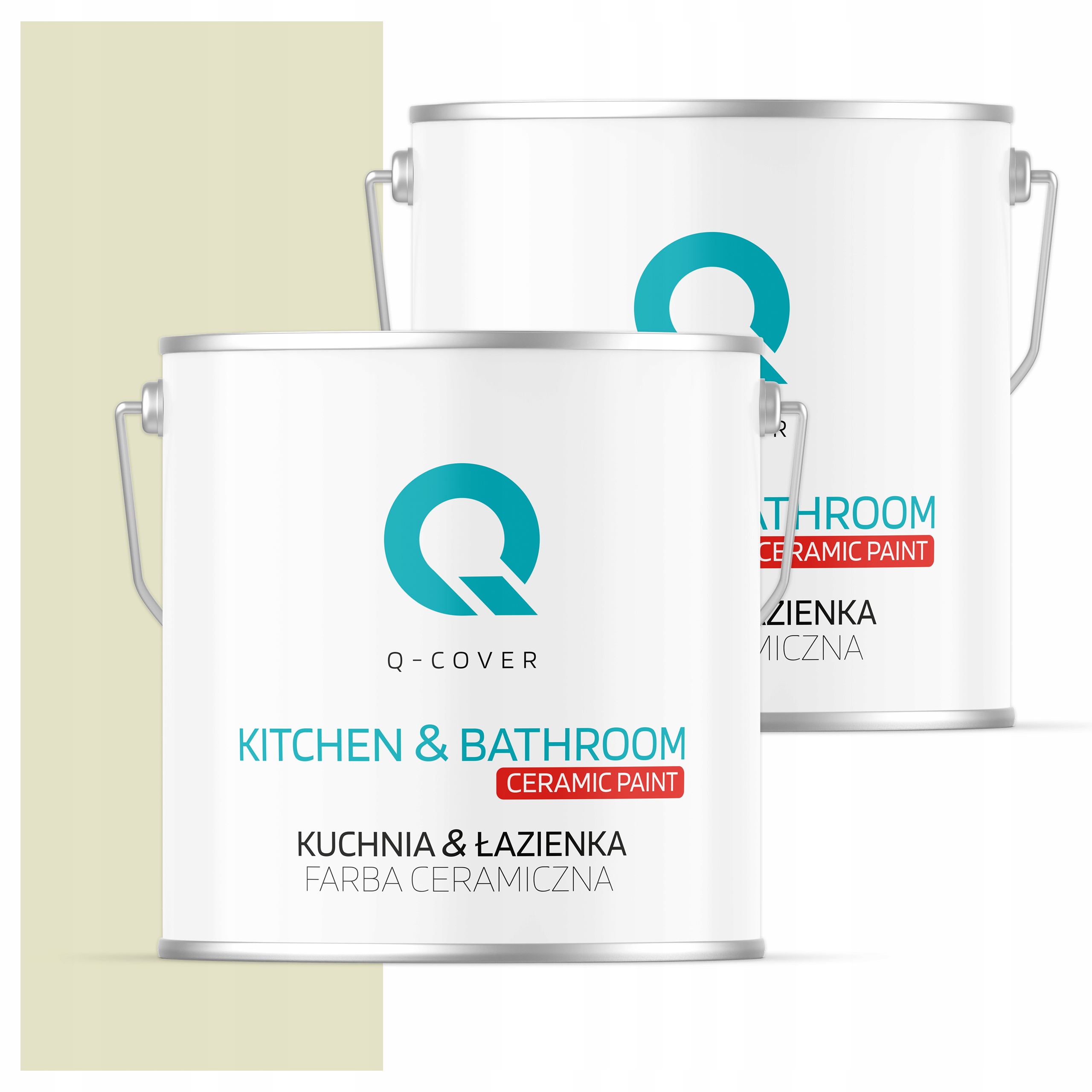 Barva do kuchyně a koupelny Omyvatelná 5 l Hluboká matná bílá rozbitá v hráškové barvě