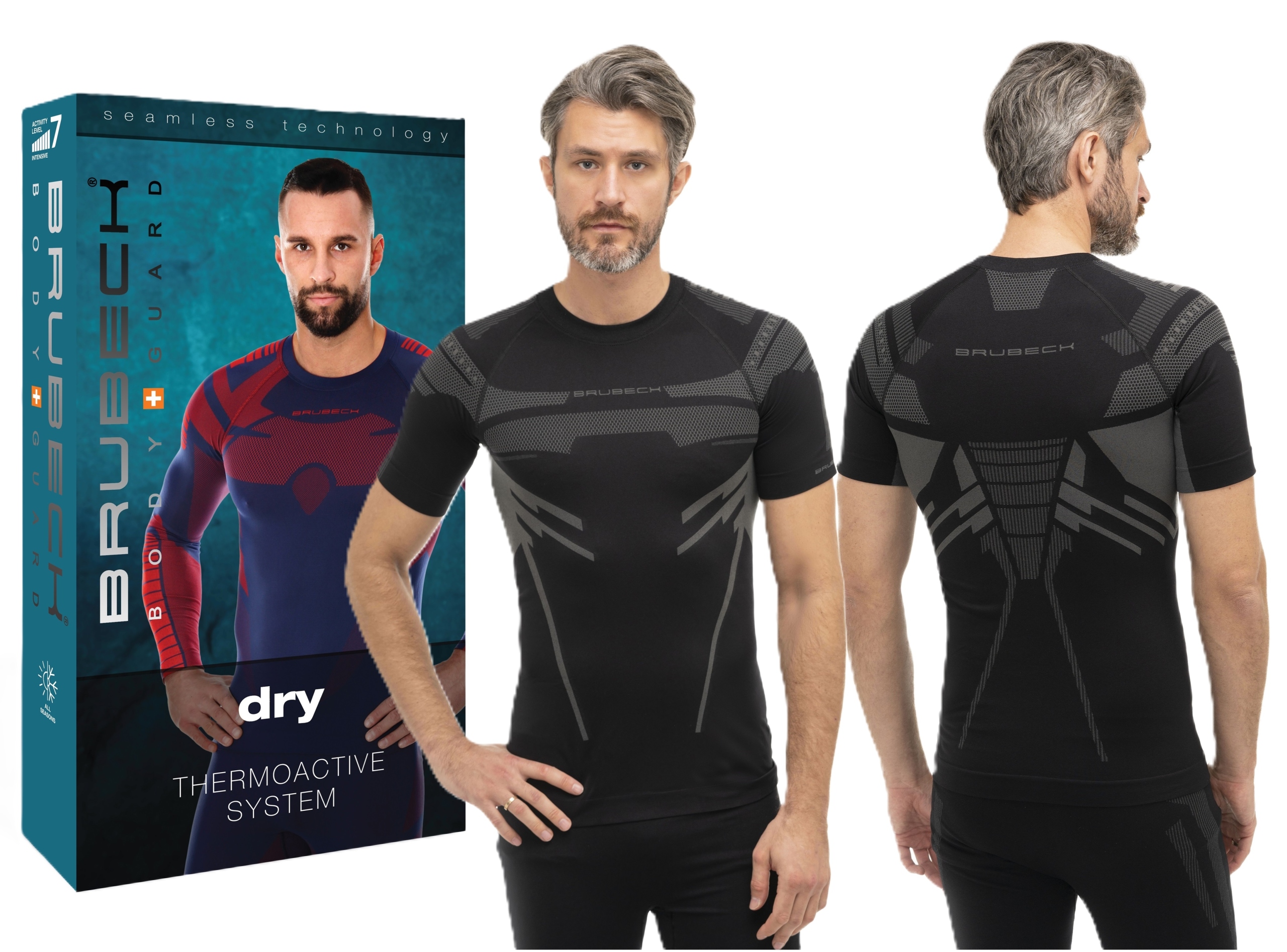 Brubeck Men Przewiewna Koszulka Dla Biegaczy -XL