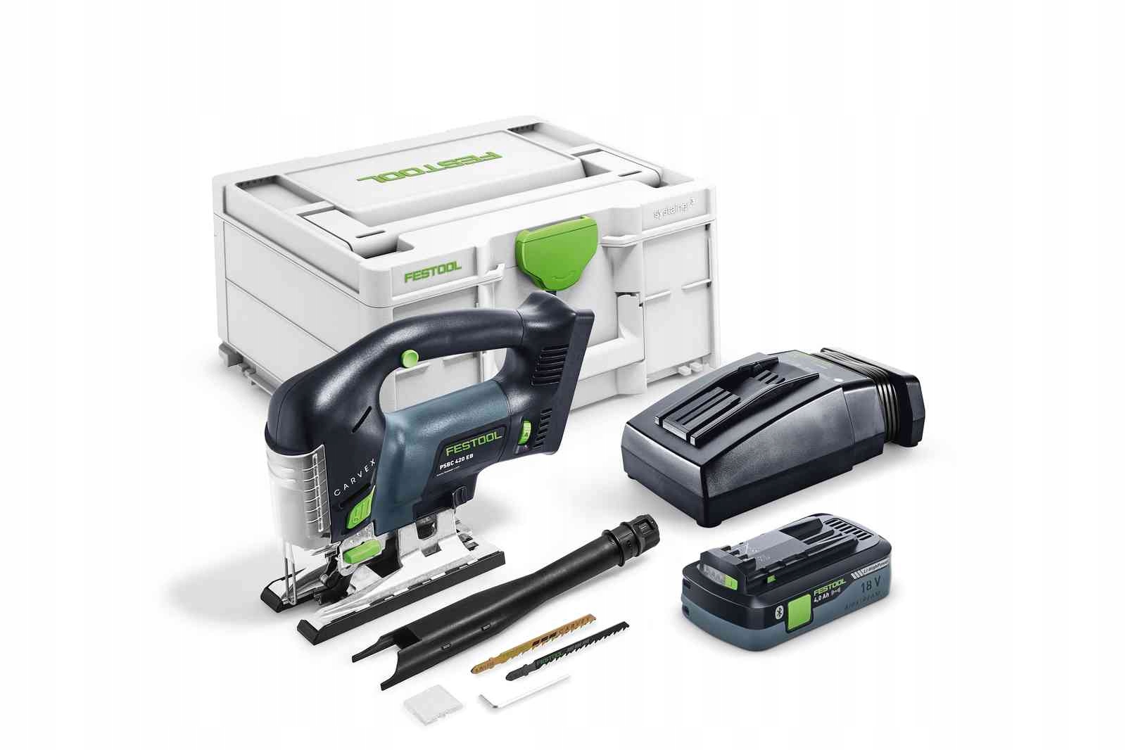 Festool Robustní akumulátorová pila 18V Psbc 420 Eb Basic Carvex