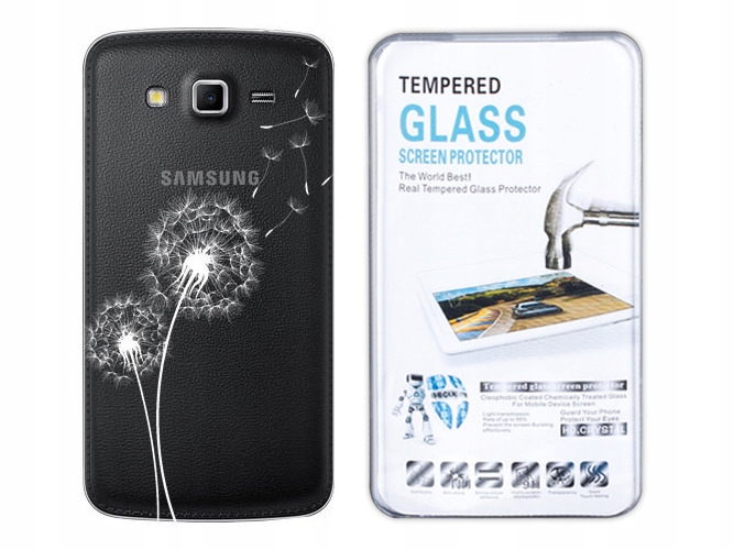 

Galaxy Grand GT-I9060 Etui Koronka Nadruk + Szkło