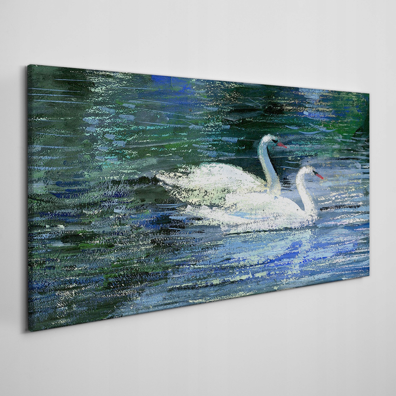 

Obraz płótno Jezioro ptaki łabędzie woda 140x70 cm