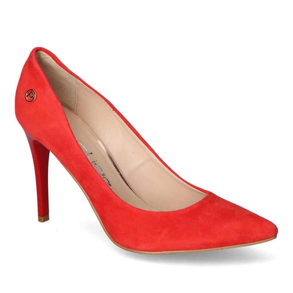 Boty Prestige 956 Červený semiš 37