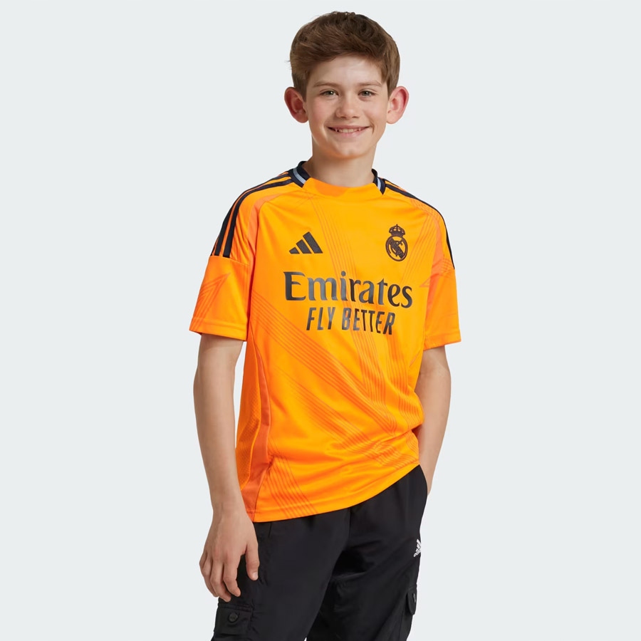 Tričko adidas Real Madrid Away Jsy Jr IT5177 128 cm oranžové