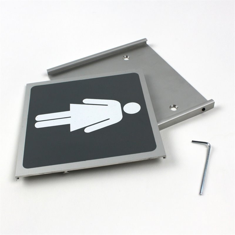 RHYTHM tabliczka informacyjna piktogram toaleta WC 115x108mm Stan opakowania oryginalne