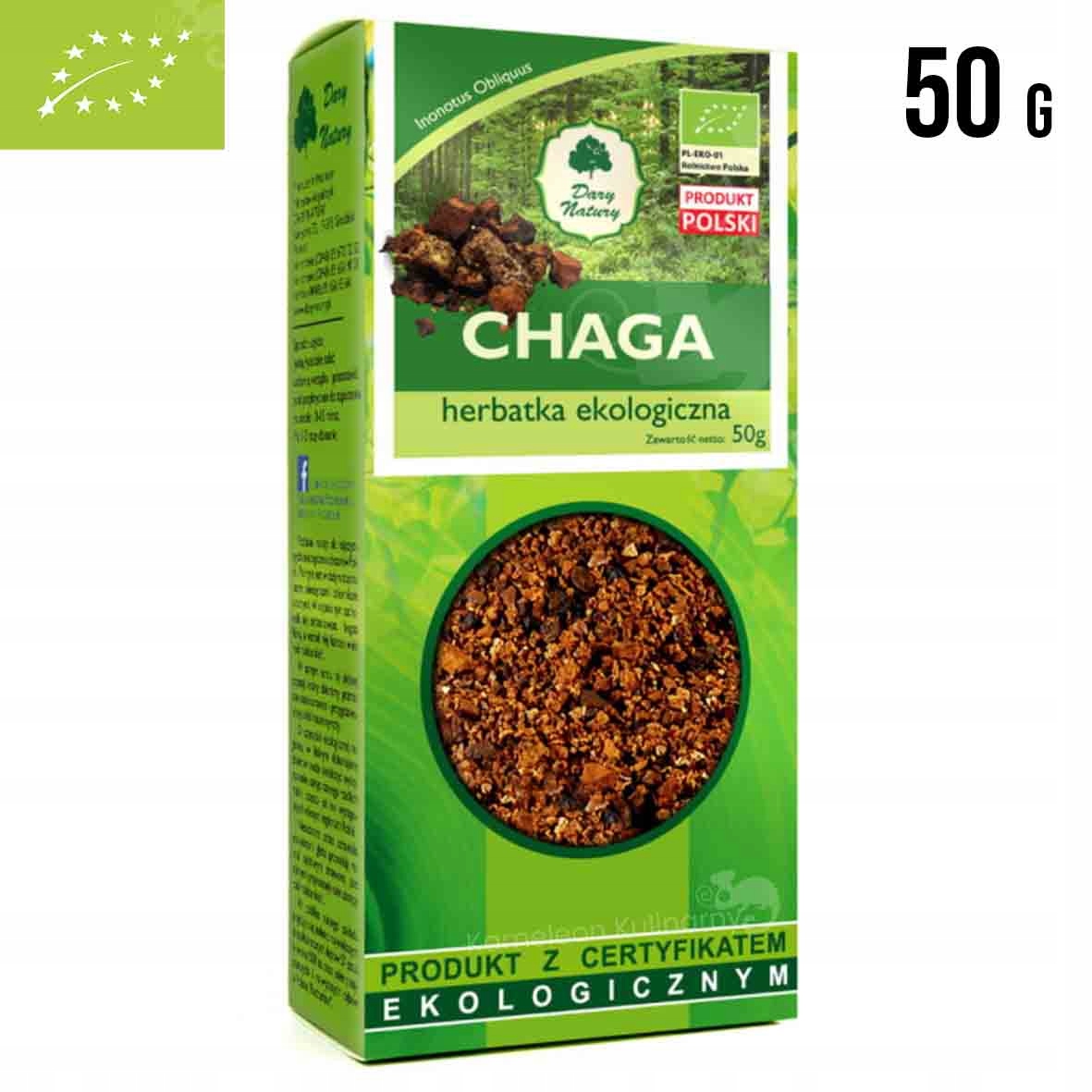 

Chaga Huba guz brzozy Błyskoporek Podkorowy 50g